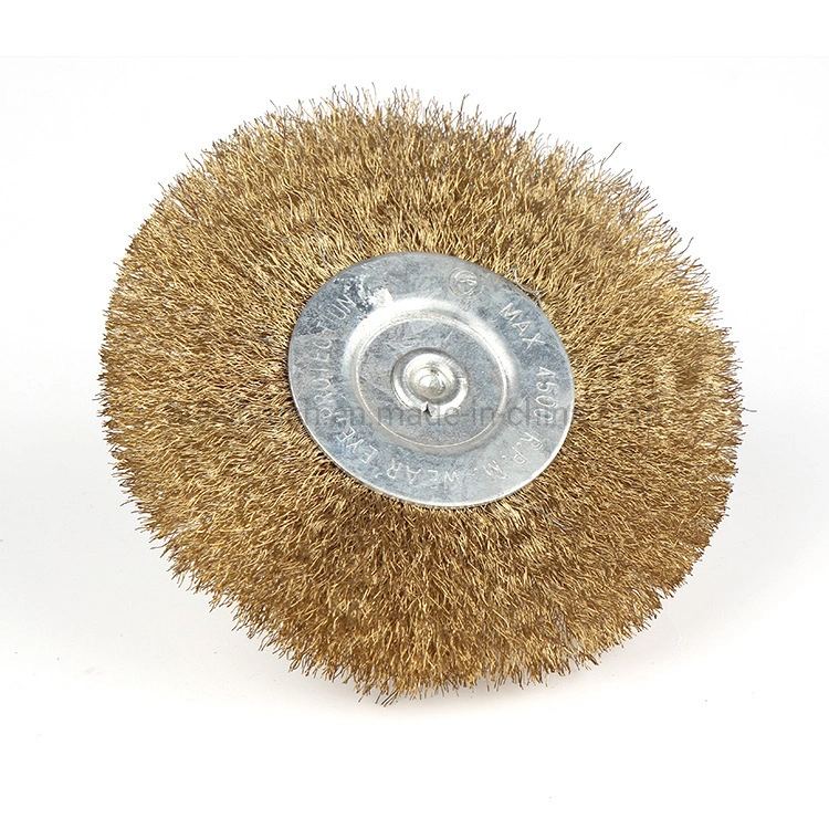 Power Cleaning Tool Brass/Copper Steel Wire Wheel Brush